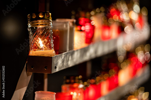 On Latvian Independence Day, candles are lit as a tribute to fallen freedom fighters