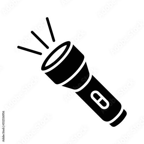 flashlight icon vector design template in white background