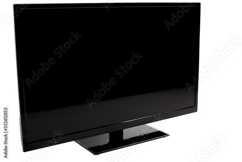 Flat screen TV perspective view with transparent background (png image)