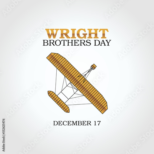 vector graphic of wright brothers day good for wright brothers day celebration. flat design. flyer design.flat illustration.