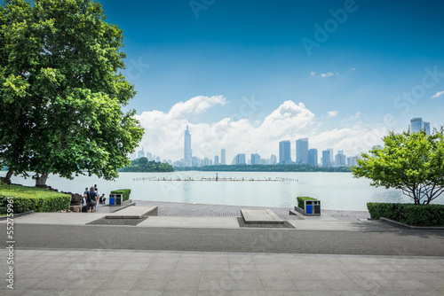 Cityscape of Xuanwu Lake in Nanjing