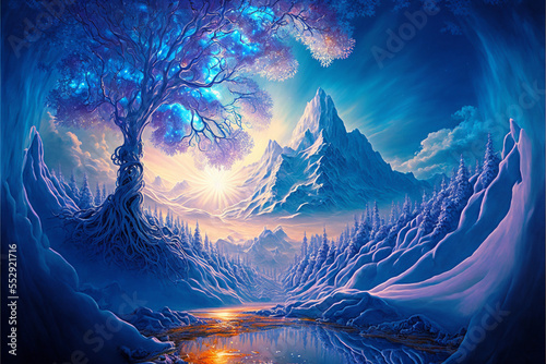 fantasy winter landscape