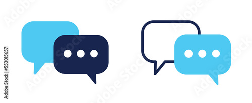 comment icon speech bubble symbol Chat message icons - talk message Bubble chat icon. online communication, Conversation, chatting icons. 10 EPS.