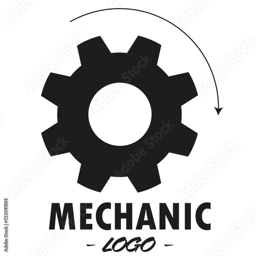 Minimalistic logo type design for mechanic