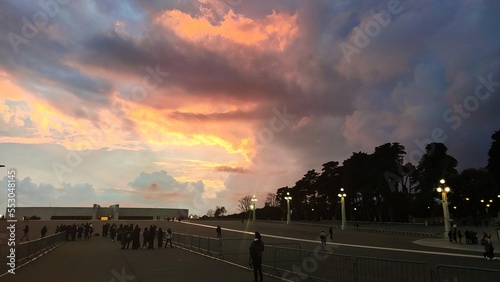 tramonto santuario di fatima