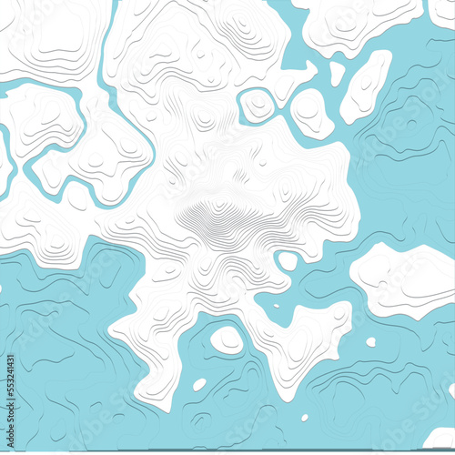 立体地図模型C(急な山のある海辺/水位は調整してね/ver.CS2)