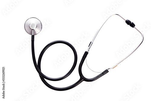 Medical equipment - stethoscope isolated on a transparent background.