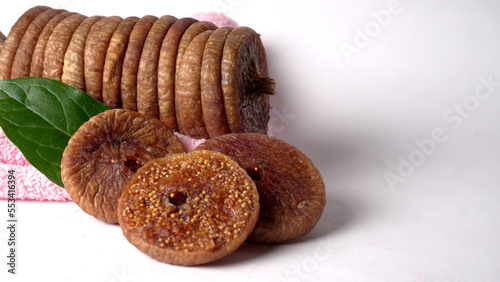 Fresh Figs or Anjeer fruit healthy vegan food concept organic dry fruits on wooden background.