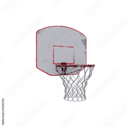 basketball hoop isolated