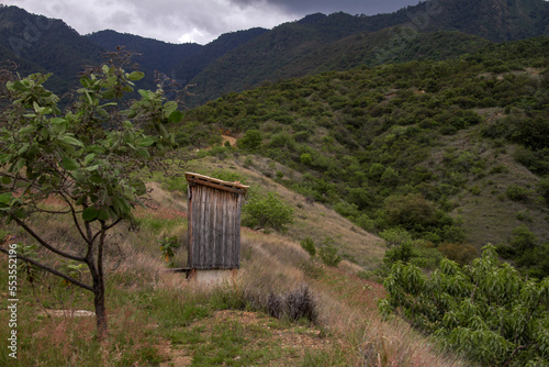 Outhouse in the hills of Oaxaca, Mexico