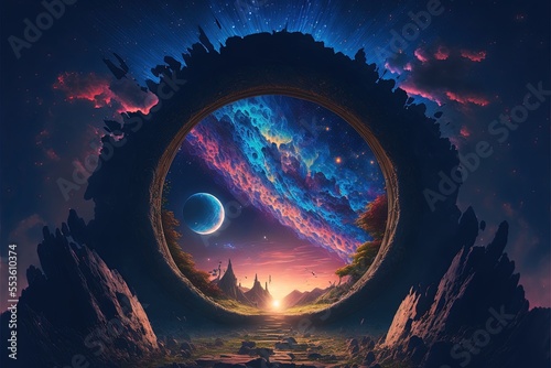 Space portal to another world