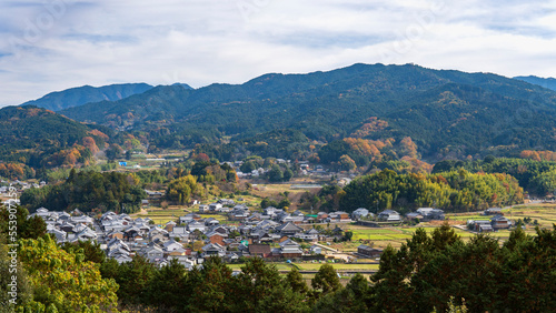 甘樫丘展望台から見下ろす明日香村【国営飛鳥歴史公園】日本奈良県