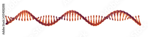 Single strand ribonucleic acid (RNA) isolated. mRNA vaccine research concept