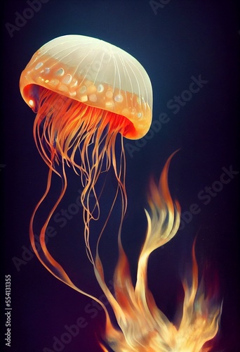 jellyfish in the dark