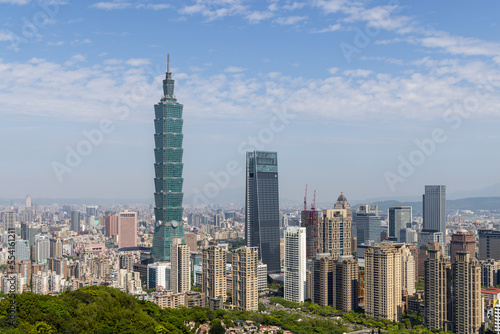 Taipei city skyline in Taiwan