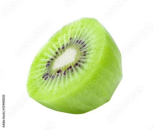 Slice of kiwi fruit isolated on transparent png