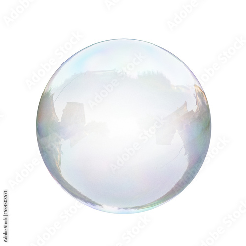 Air bubble on a transparent background. Soap bubble