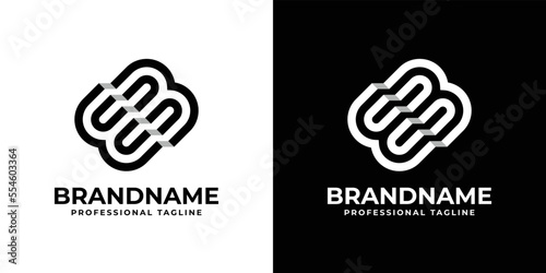 Simple EB or WM Monogram Logo, suitable for any business with EB or WM initials.