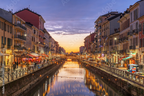 Naviglio Canal, Milan, Lombardy, Italy
