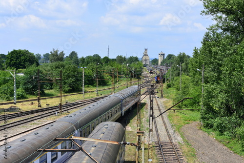 bocznica kolejowa, skład pociągów, wagony, tabor, PKP, Intercity, modernizacja, 