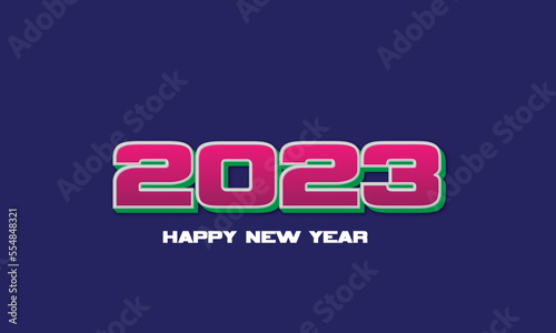 2023 HAPPY NEW YEAR VECTOR TEXT EFFECT EDDITABLE 