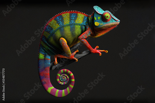 Chameleon Veiled to Catching a Pret created with Generative AI technology