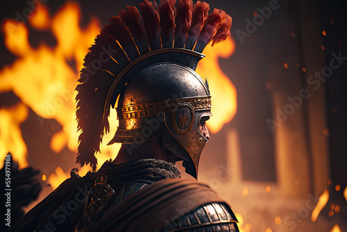 Roman centurion. Generative AI