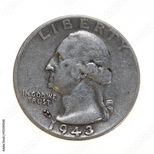 USD George Washington Quarter Dated 1943