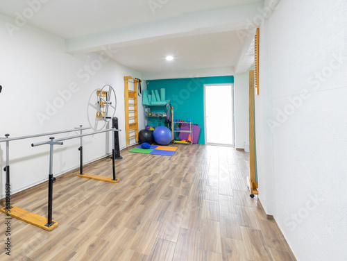 Handrails in physical rehabilitation clinic in Mexico