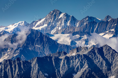 View of Sustenhorn from Mt. Titlis mountain range in swiss alps , Switzerland