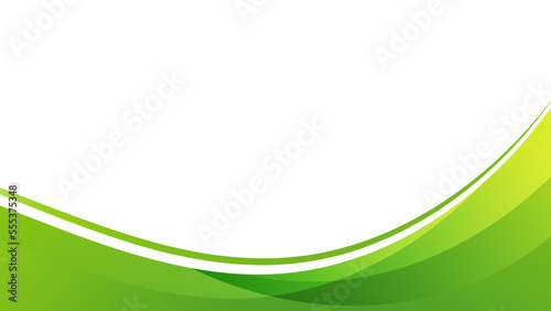 Abstract green curve background. Vector illustration