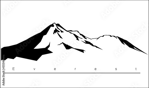 the icon or sticker for the world's largest mountain shadow