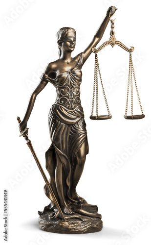 Legal law concept, justice bronze lady statue