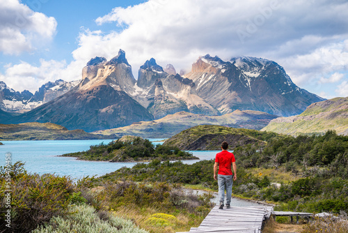 amazing landscape of torres del paine national park, chile