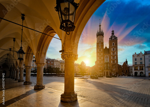 Zdjęcia Krakowa . Stare Miasto i zamek królewski Wawel