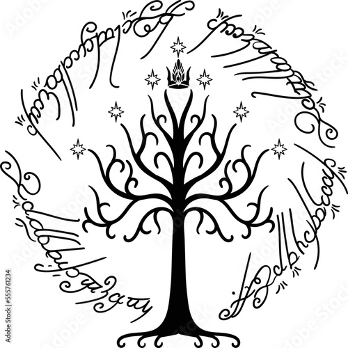 Lord of the rings - tree of gondor vector 