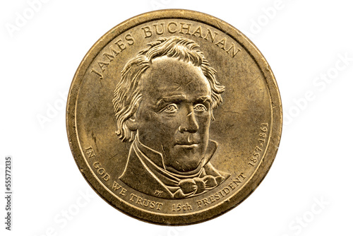 James Buchanan Presidential one dollar Coin, presidential dollar coin 1857 - 1861