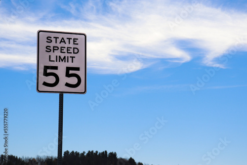 Speed Limit Sign - 55 mph