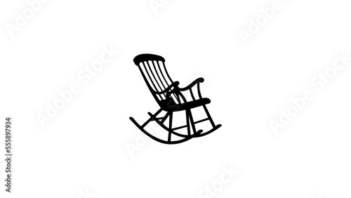 Wood Rocking Chair silhouette