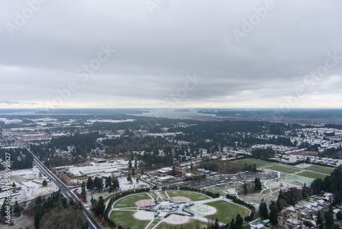 Aerial view of the Regional Athletic Complex in Lacey, Washington 