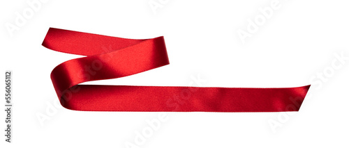 red ribbon isolated