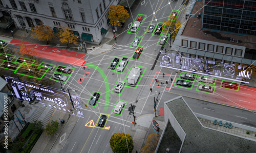 Integrated control system simulation and autonomous driving in smart city