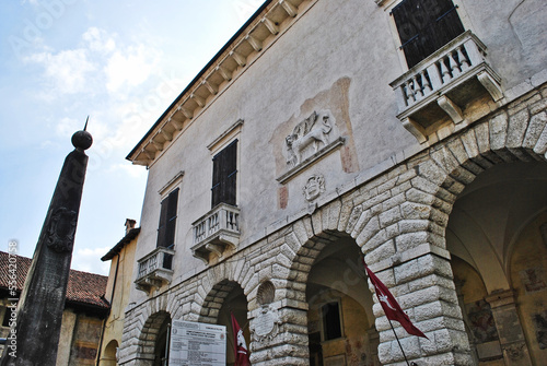 Il centro storico di Feltre in provincia di Belluno.