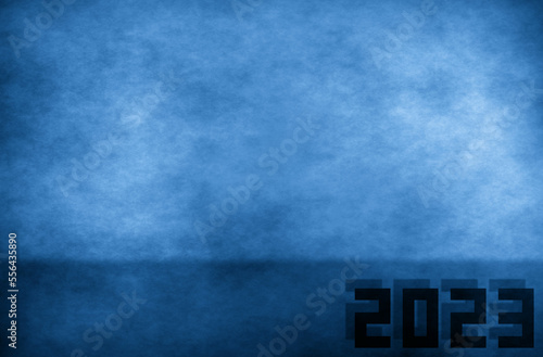 Niebieskie tło 2023 sylwester nowy rok