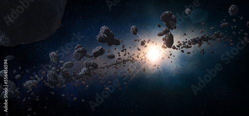 Rotierende Asteroiden - Asteroiden Gürtel