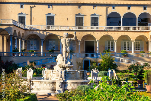 Villa del Principe, Prince's Palace or Andrea palace Doria with garden in Genoa, Italy