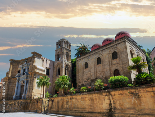 San Cataldo and Martorana churches, Palermo, Sicily, Italy