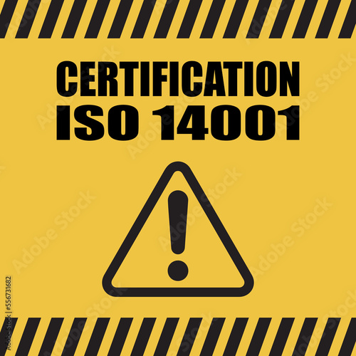 Logo iso certification iso 14001.