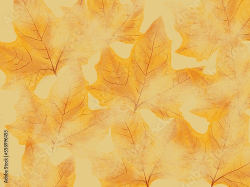Background with autumn leaves abstract.