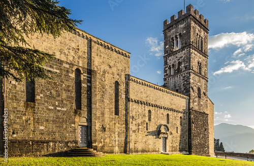 Barga, Italy. Cathedral Church of St. Christopher (Collegiata di San Cristoforo), XI century